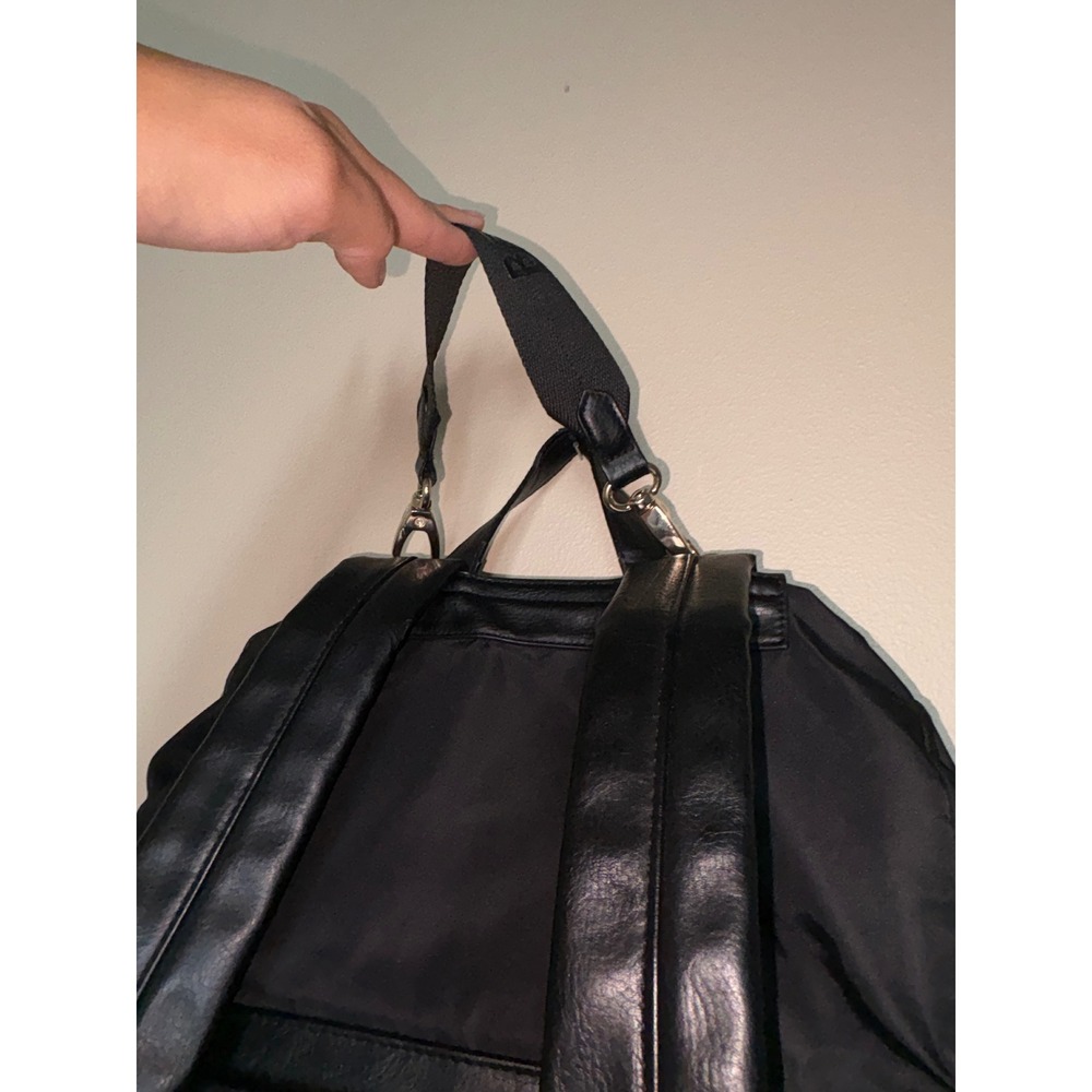 BEIS Convertible Nylon Diaper Bag Backpack Luggage Trolley Sleeve Black - Picture 7 of 10